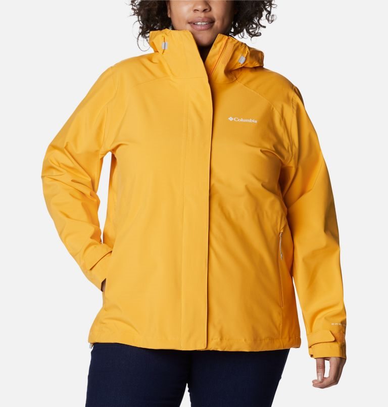 Women\'s Columbia Earth Explorer Shell Jackets Mango | Plus Size CA-Z36A1